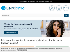 'lentiamo.fr' screenshot