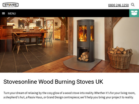 'stovesonline.co.uk' screenshot