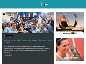 'lanoticiaweb.com.ar' screenshot