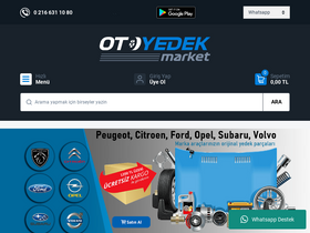 'otoyedekmarket.com' screenshot