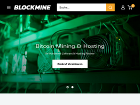 Blockmine Data GmbH homepage screenshot