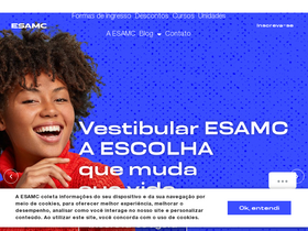 'esamc.br' screenshot