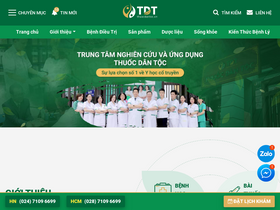 'thuocdantoc.vn' screenshot