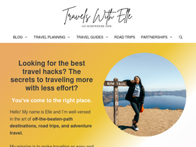 'travelswithelle.com' screenshot