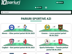 '10pariuri.ro' screenshot