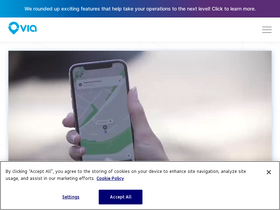 'info.ridewithvia.com' screenshot