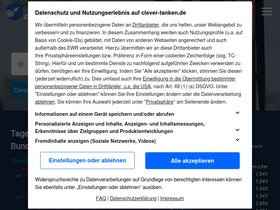'clever-tanken.de' screenshot