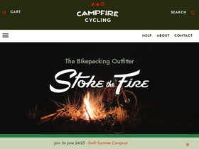 'campfirecycling.com' screenshot