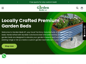 gardenbedsnt.com.au homepage screenshot