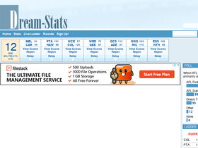 'dream-stats.com' screenshot