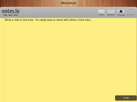 'notes.io' screenshot