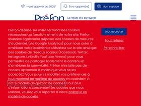 'prefon.fr' screenshot