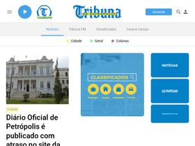 'tribunadepetropolis.com.br' screenshot