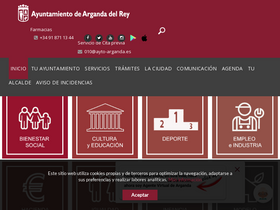 'ayto-arganda.es' screenshot