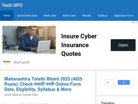'techufo.in' screenshot