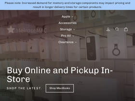 melrosemac.com homepage screenshot