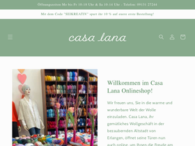 casalana-erlangen.de homepage screenshot