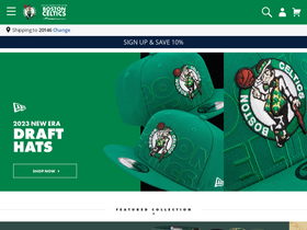 'celticsstore.com' screenshot