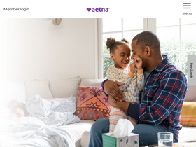 'aetna.com' screenshot