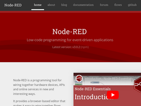 'nodered.org' screenshot