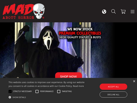 'madabouthorror.co.uk' screenshot