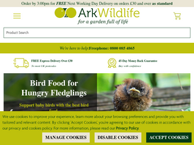 'arkwildlife.co.uk' screenshot