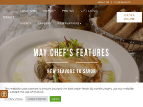 'biaggis.com' screenshot