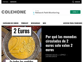 'coleccionismodemonedas.com' screenshot