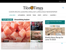 'ticotimes.net' screenshot
