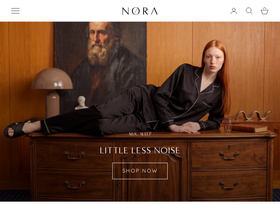 sleepbynora.com homepage screenshot