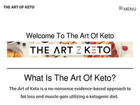 'theartofketo.com' screenshot