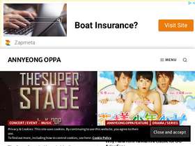 'annyeongoppa.com' screenshot