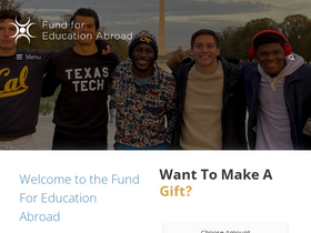 'fundforeducationabroad.org' screenshot