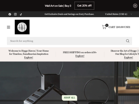 Hyggehaven homepage screenshot