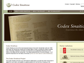 'codexsinaiticus.org' screenshot
