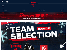'melbournefc.com.au' screenshot
