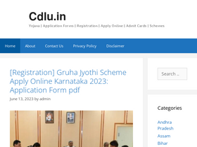 'cdlu.in' screenshot