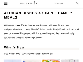 'weeatatlast.com' screenshot