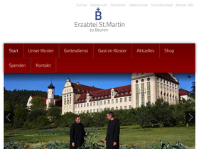 'erzabtei-beuron.de' screenshot