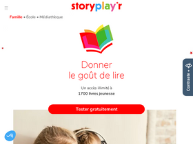 'storyplayr.com' screenshot