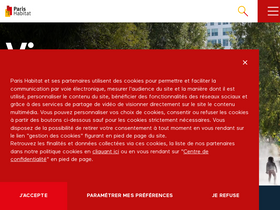 'parishabitat.fr' screenshot