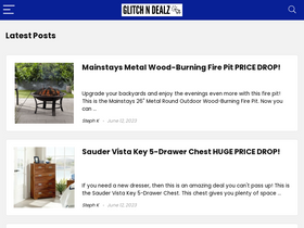 'glitchndealz.com' screenshot