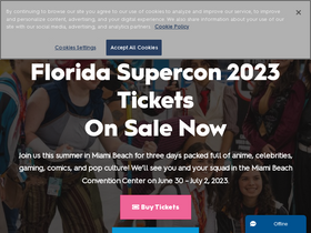 'floridasupercon.com' screenshot