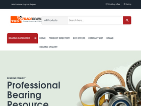 'tradebearings.com' screenshot