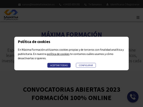 'maximaformacion.es' screenshot