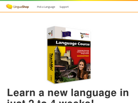 'linguashop.com' screenshot