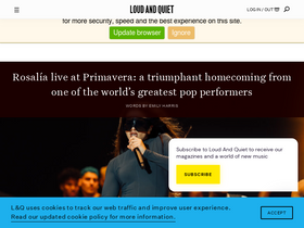 'loudandquiet.com' screenshot