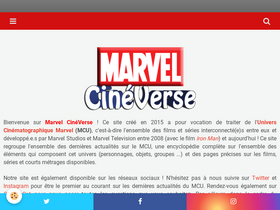 'marvel-cineverse.fr' screenshot