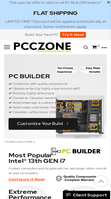 Custom Gaming PC Builder, Performance Computers - pcczone Canada