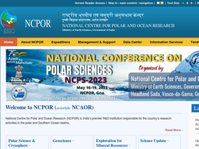 'ncpor.res.in' screenshot